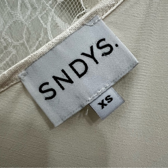 Revolve x SNDYS XS Ivory Satin Babydoll Wedding Fairy Slinky Maxi Slip Dress - Picture 11 of 14